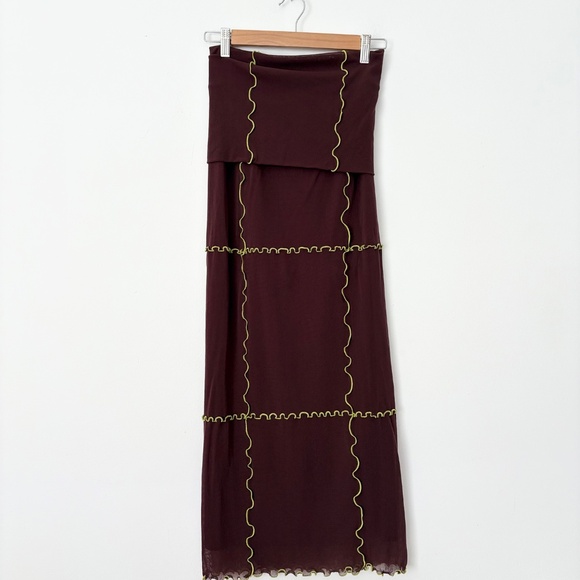 Marina moscone foldover tubino mesh skirt - Picture 8 of 9